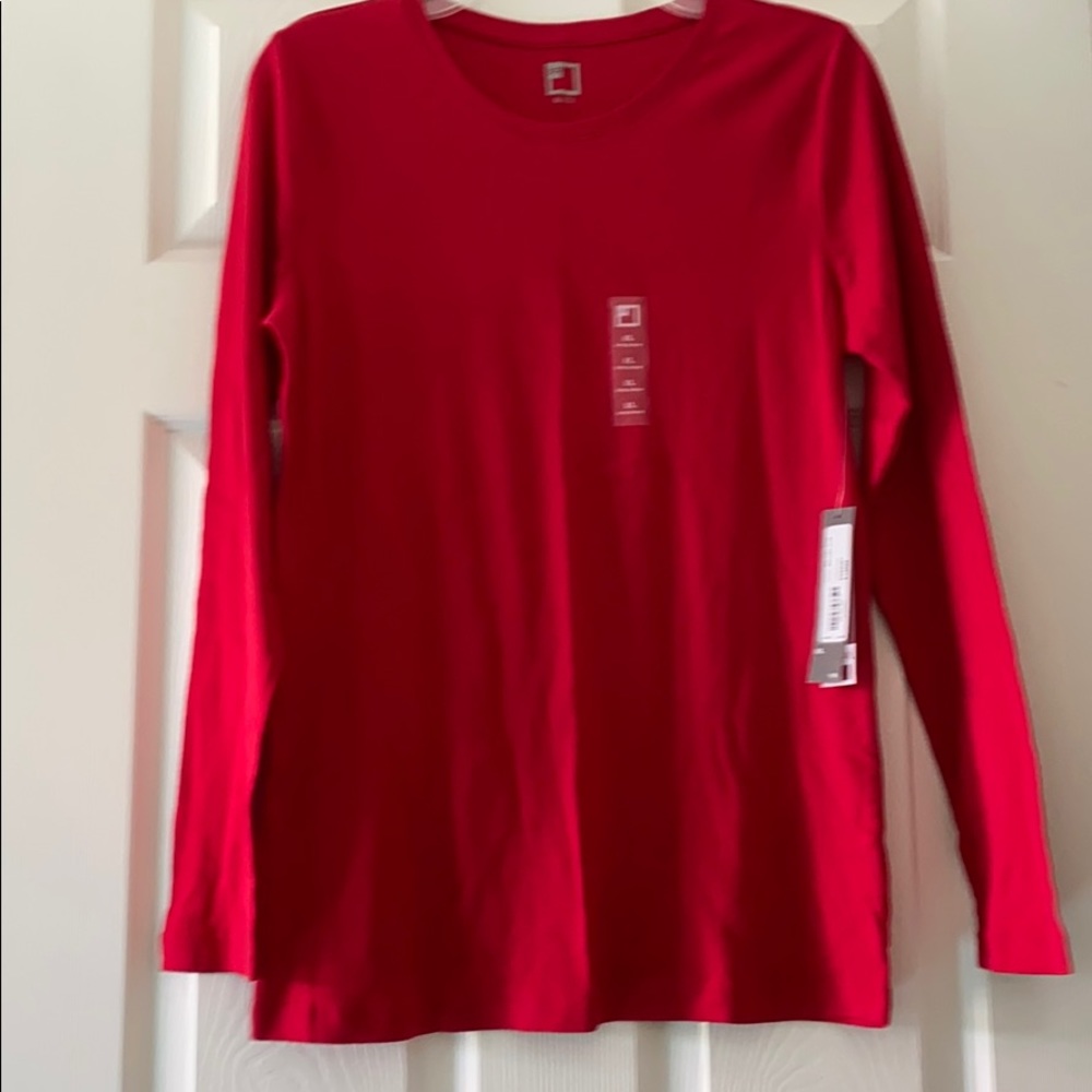 JCP Red long sleeve shirt